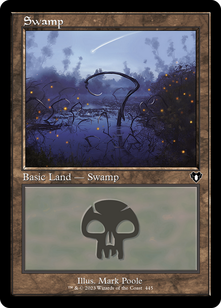 Swamp (CMM-445) [Commander Masters] Foil MTG Single Wizards of the Coast