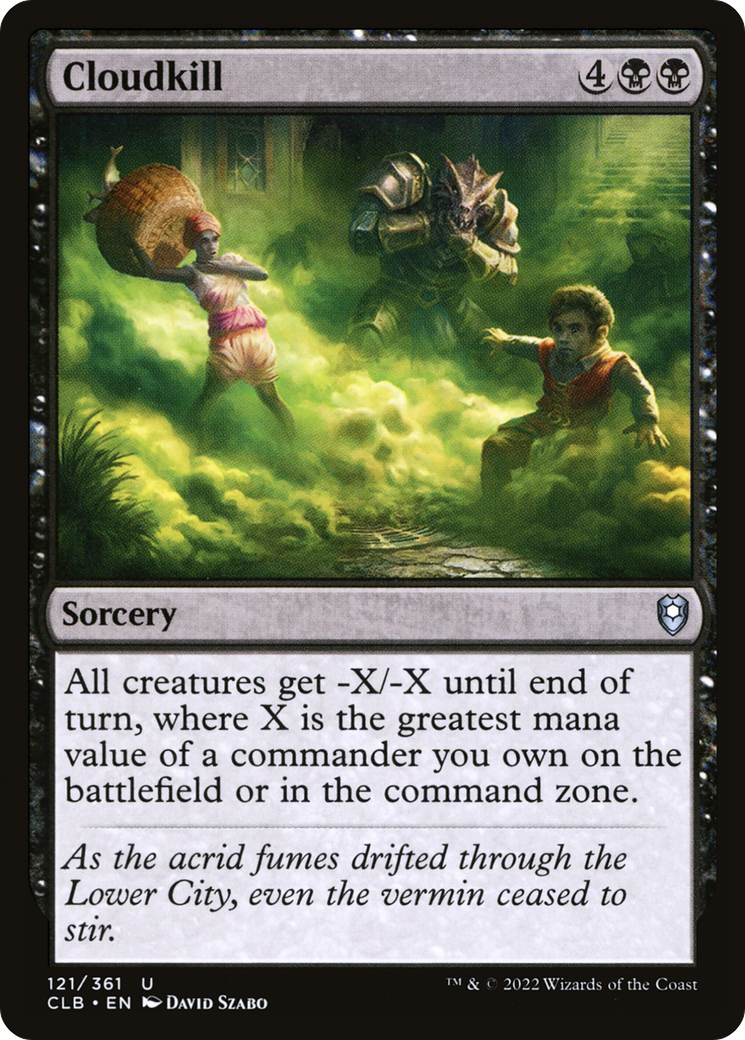 Cloudkill (CLB-121) [Commander Legends: Battle for Baldur's Gate] Foil MTG Single Wizards of the Coast