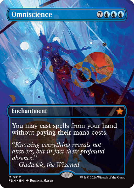 Omniscience (FDN-312) [Foundations] (Borderless) Foil MTG Single Wizards of the Coast