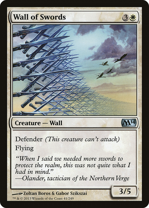 Wall of Swords (M14-041) [Magic 2014] Foil MTG Single Wizards of the Coast