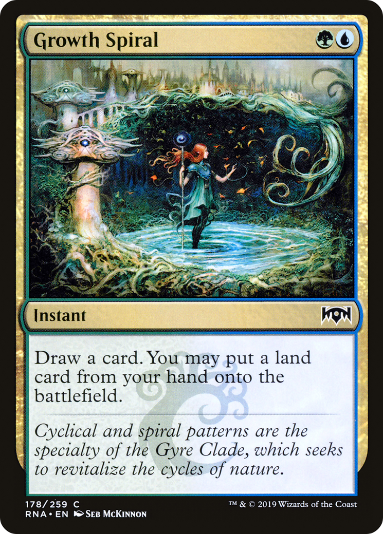 Growth Spiral (RNA-178) [Ravnica Allegiance] Foil MTG Single Wizards of the Coast