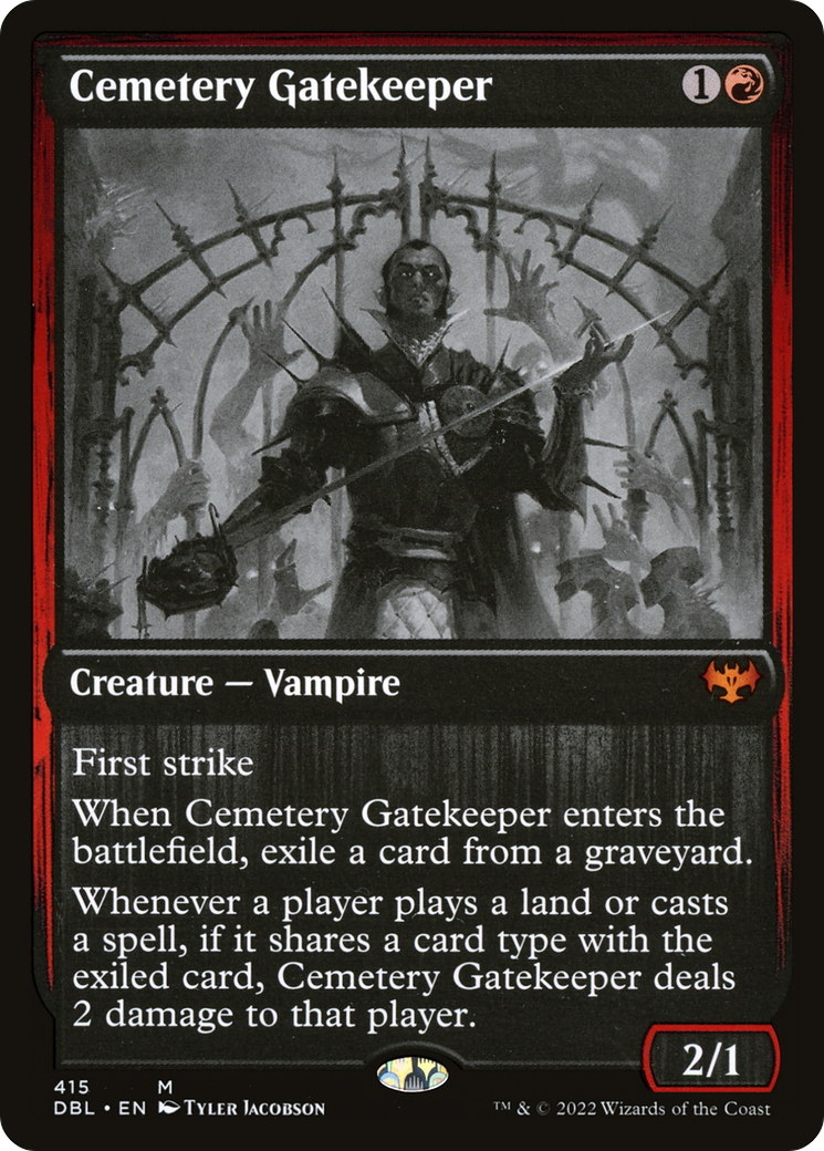 Cemetery Gatekeeper (DBL-415) [Innistrad: Double Feature] Foil MTG Single Wizards of the Coast