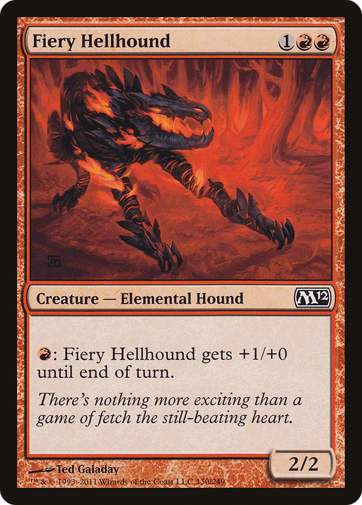 Fiery Hellhound (M12-130) [Magic 2012] MTG Single Wizards of the Coast