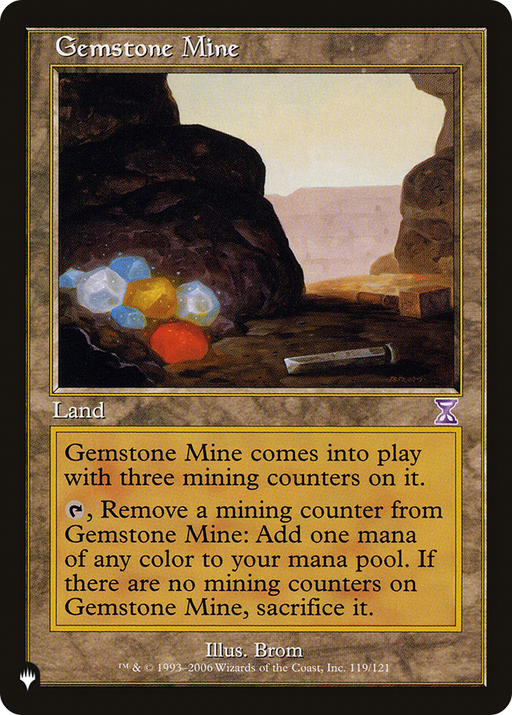 Gemstone Mine (TSB) (LIST-119/121) [Mystery Booster] The List MTG Single Wizards of the Coast