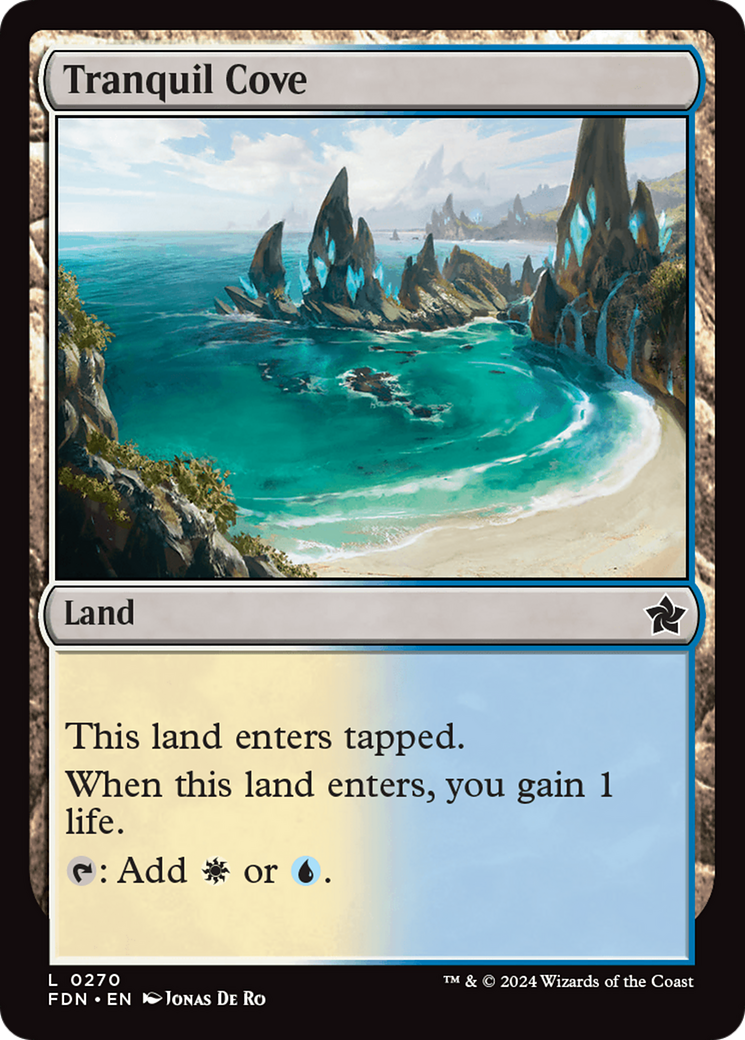 Tranquil Cove (FDN-270) [Foundations] MTG Single Wizards of the Coast