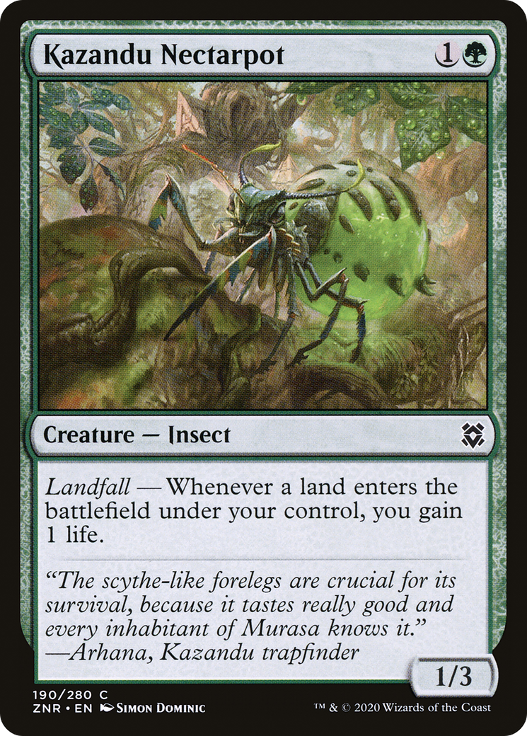 Kazandu Nectarpot (ZNR-190) [Zendikar Rising] Foil MTG Single Wizards of the Coast