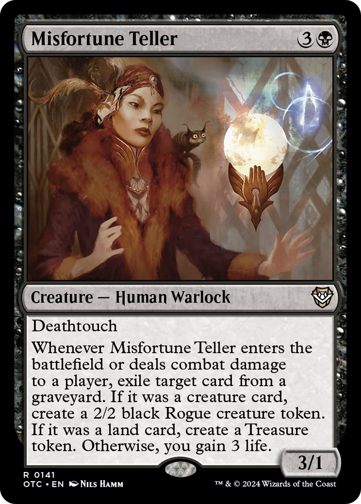 Misfortune Teller (OTC-141) [Outlaws of Thunder Junction Commander] MTG Single Wizards of the Coast