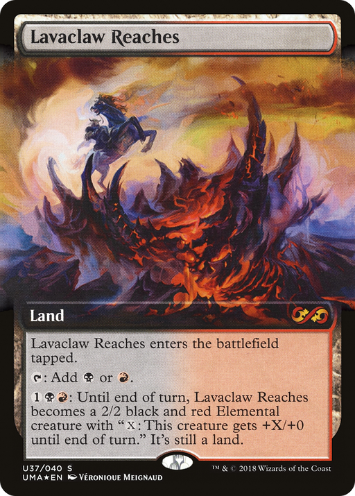 Lavaclaw Reaches (UMA:BT-U37) [Ultimate Box Topper] (Extended Art) Foil MTG Single Wizards of the Coast