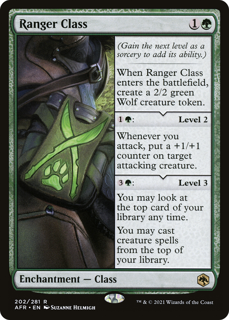 Ranger Class (AFR-202) [Adventures in the Forgotten Realms] Foil MTG Single Wizards of the Coast