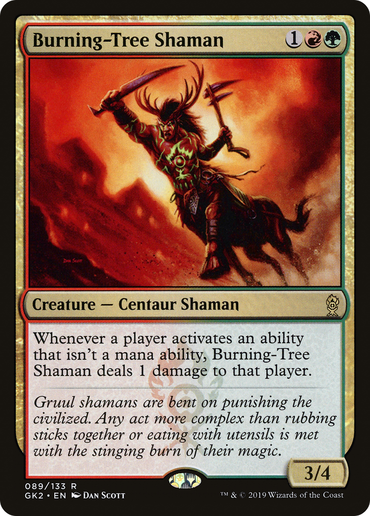 Burning-Tree Shaman (GK2-089) [Misc] RNA Guild Kit MTG Single Wizards of the Coast