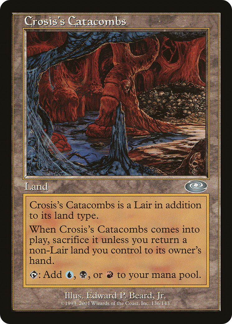 Crosis's Catacombs (PLS-136) [Planeshift] MTG Single Wizards of the Coast