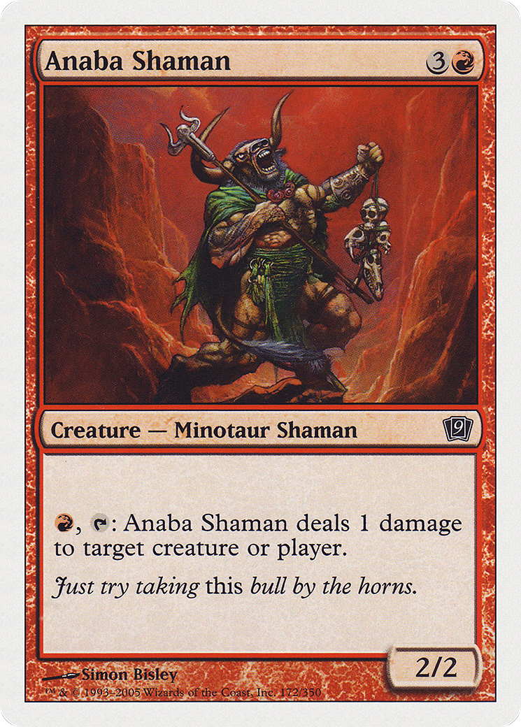 Anaba Shaman (9ED-172) [9th Edition] MTG Single Wizards of the Coast