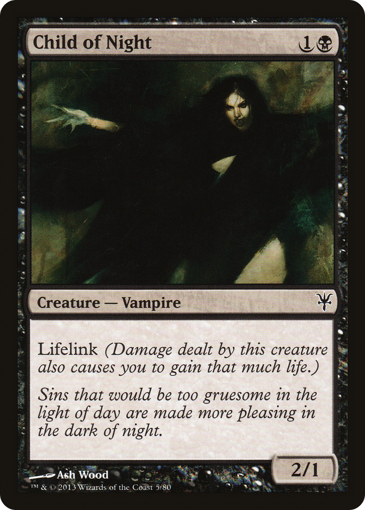 Child of Night (DDK-005) [Misc] Duel Decks: Sorin vs. Tibalt MTG Single Wizards of the Coast