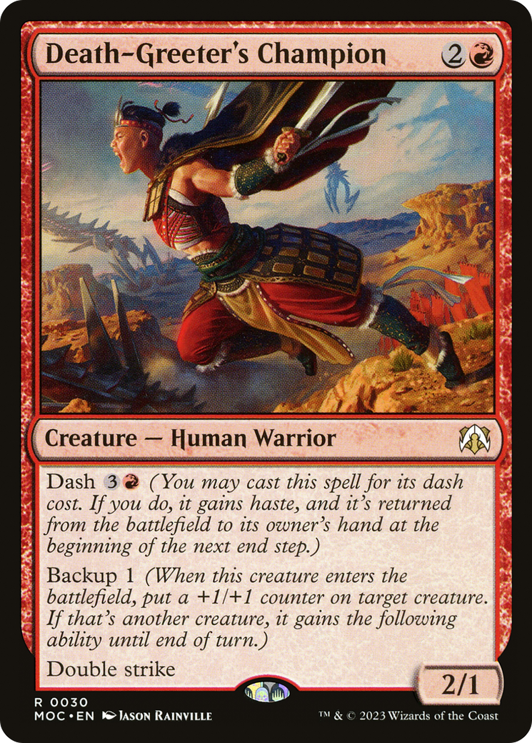Death-Greeter's Champion (MOC-030) [March of the Machine Commander] MTG Single Wizards of the Coast