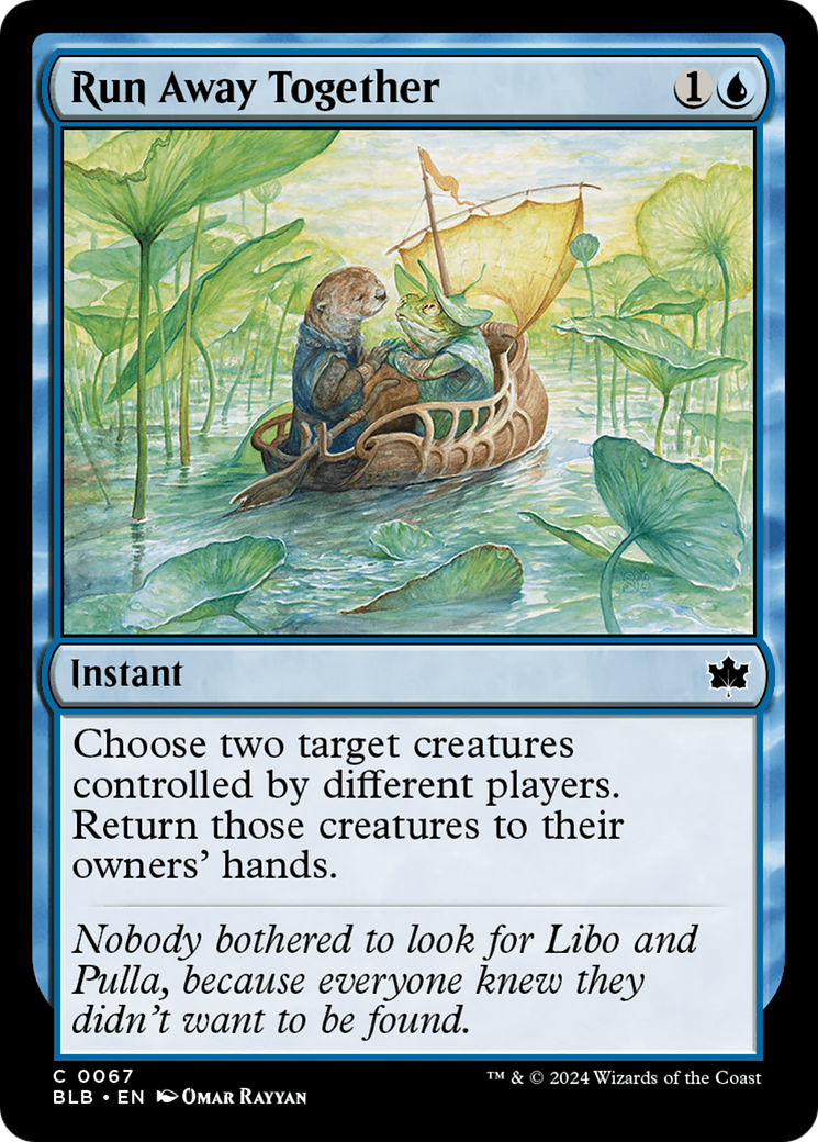 Run Away Together [Bloomburrow] MTG Single Magic: The Gathering