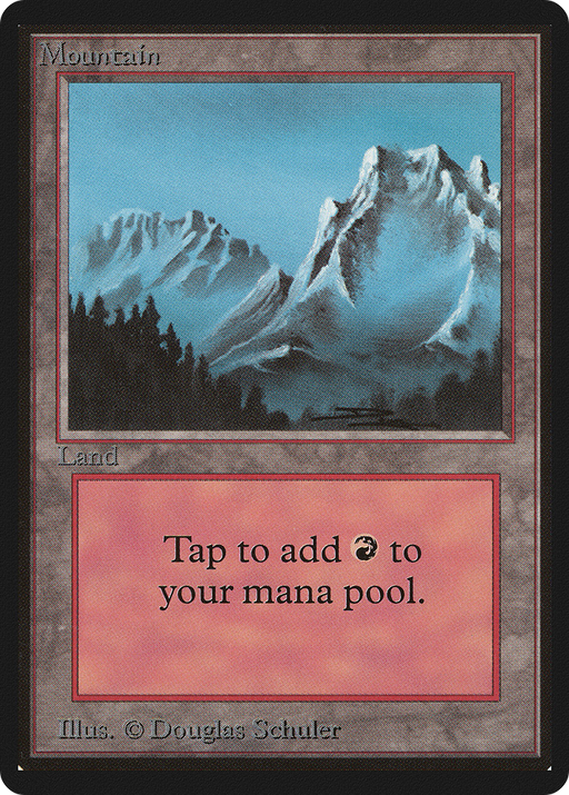 Mountain (LEB-298) [Oldschool] Limited Edition Beta MTG Single Wizards of the Coast