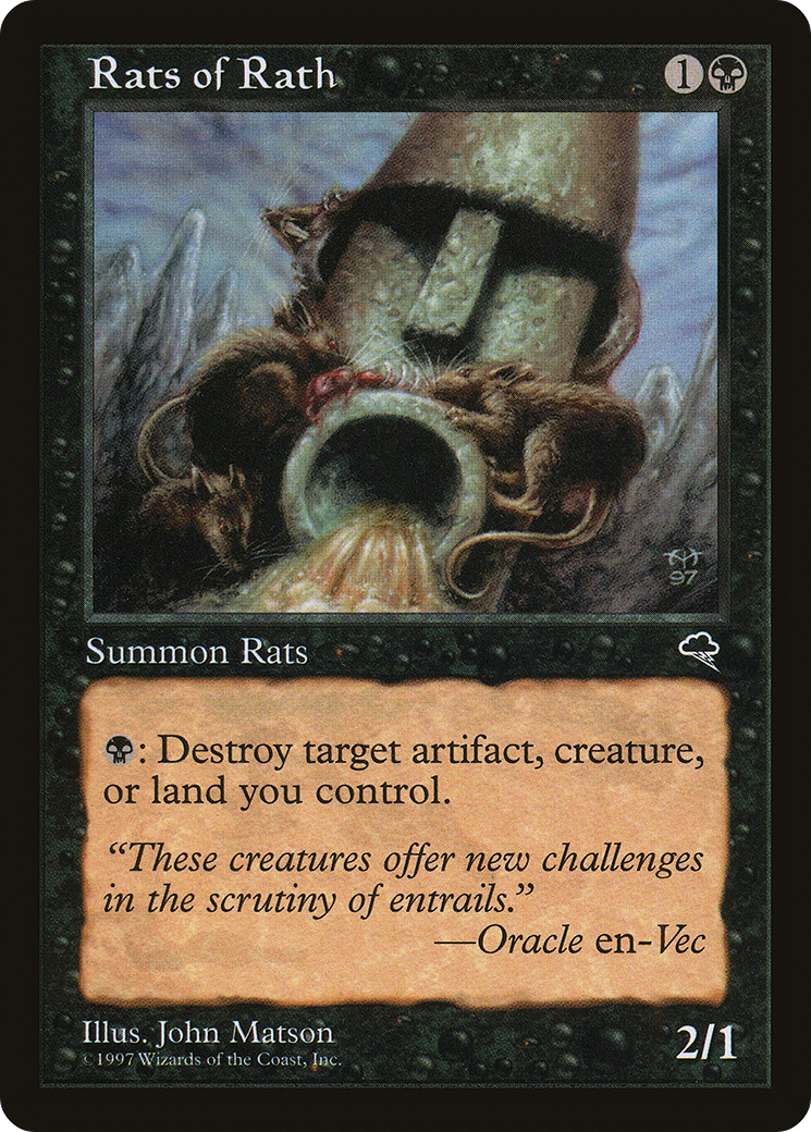 Rats of Rath (TMP-150) [Tempest] MTG Single Wizards of the Coast