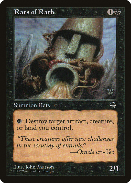 Rats of Rath (TMP-150) [Tempest] MTG Single Wizards of the Coast