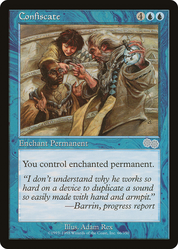 Confiscate (USG-066) [Urza's Saga] MTG Single Wizards of the Coast