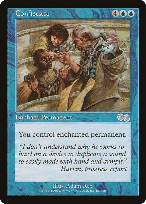 Confiscate (USG-066) [Urza's Saga] MTG Single Wizards of the Coast
