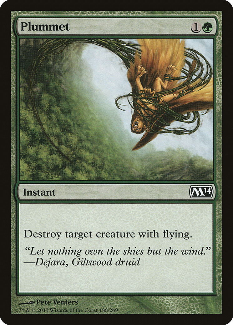 Plummet [Magic 2014] MTG Single Magic: The Gathering