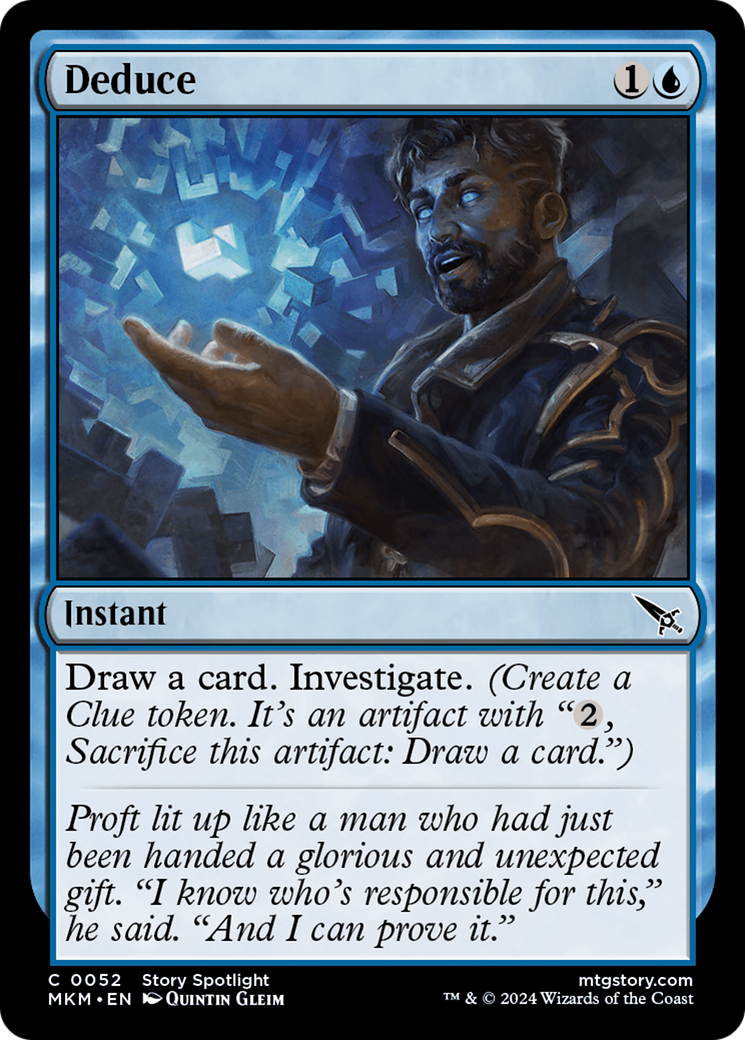 Deduce (MKM-052) [Murders at Karlov Manor] MTG Single Wizards of the Coast