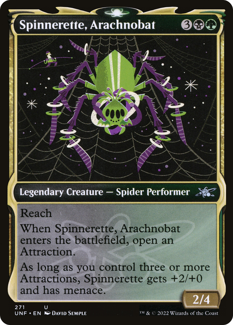 Spinnerette, Arachnobat (UNF-271) [Unfinity] (Showcase) Foil MTG Single Wizards of the Coast