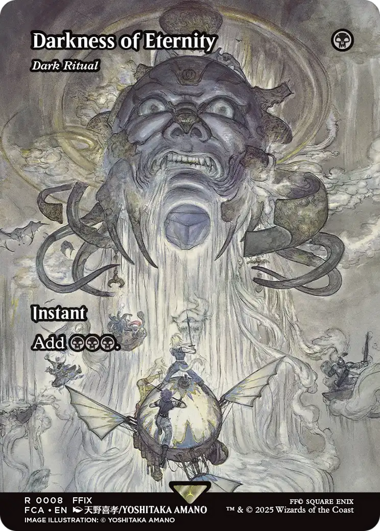 Darkness of Eternity - Dark Ritual (FCA-008) [FINAL FANTASY: Through the Ages] (Borderless) Foil MTG Single Wizards of the Coast
