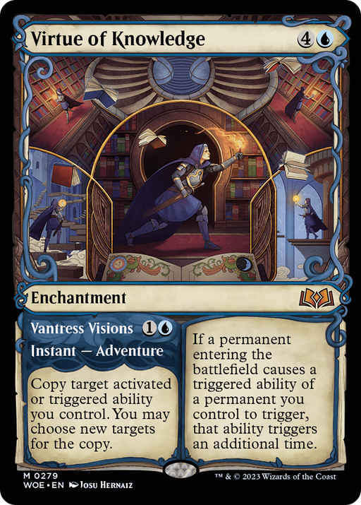 Virtue of Knowledge (WOE-279) [Wilds of Eldraine] (Showcase) MTG Single Wizards of the Coast