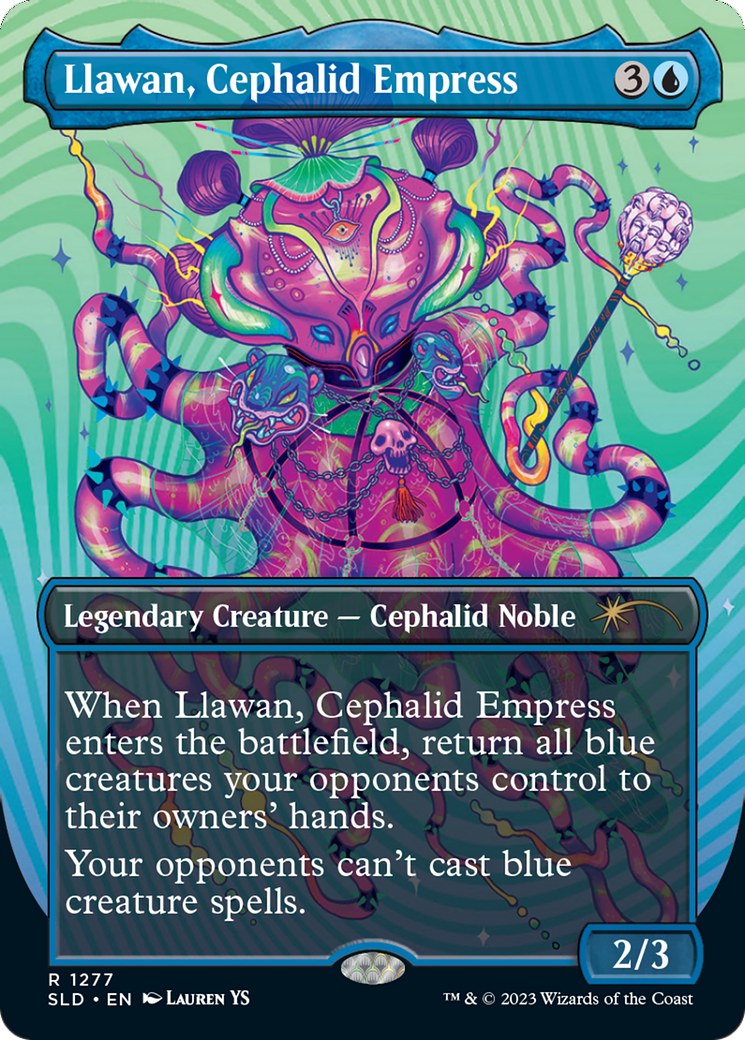 Llawan, Cephalid Empress (SLD-1277) [Secret Lair] Drop (Borderless) MTG Single Wizards of the Coast