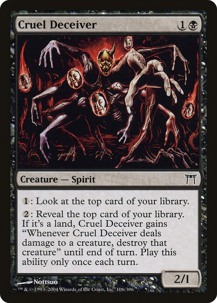 Cruel Deceiver (CHK-106) [Champions of Kamigawa] MTG Single Wizards of the Coast