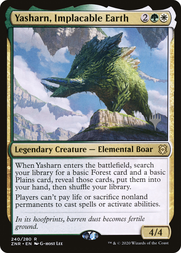 Yasharn, Implacable Earth (PPZNR-240) [Zendikar Rising Promos] MTG Single Wizards of the Coast