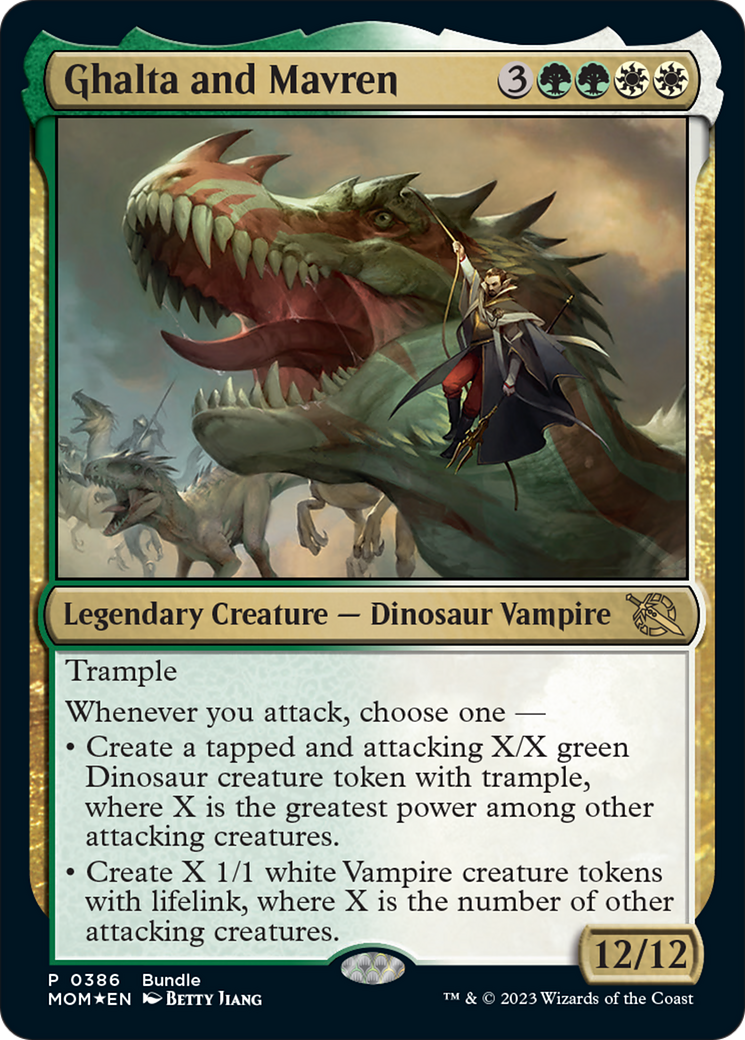 Ghalta and Mavren (MOM Bundle) (UMP-386) [March of the Machine] Foil MTG Single Wizards of the Coast