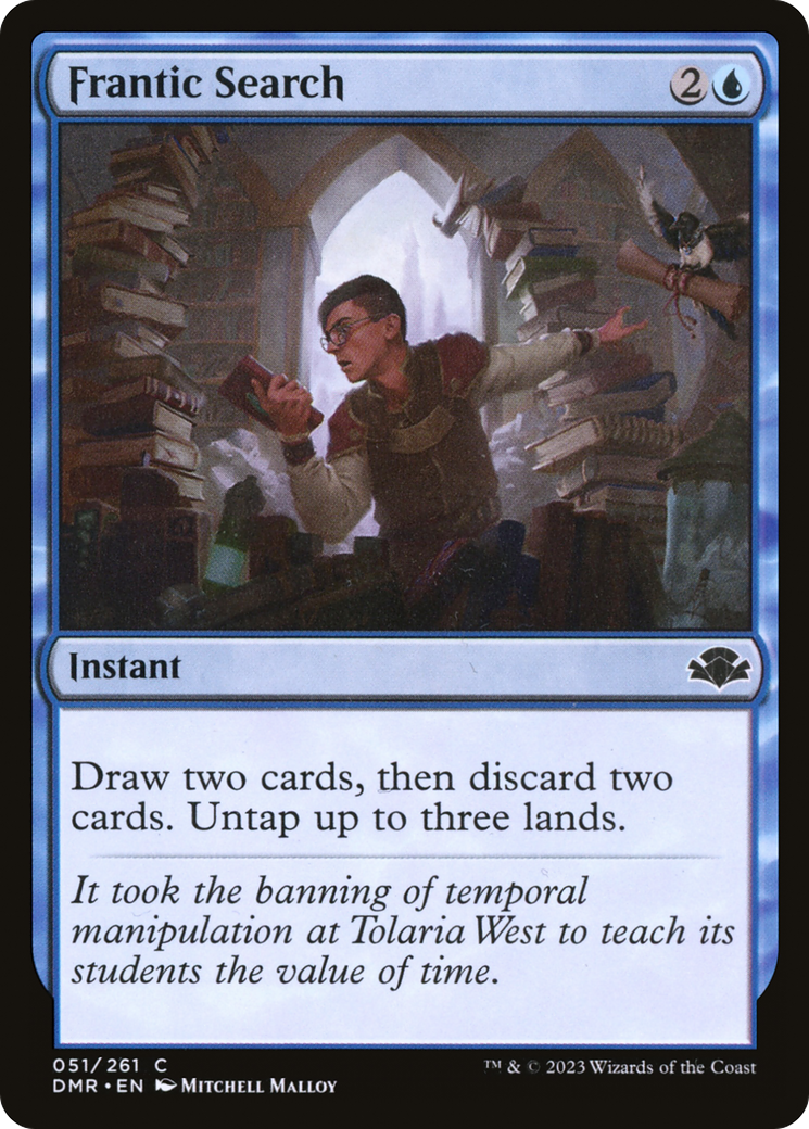 Frantic Search (DMR-051) [Dominaria Remastered] Foil MTG Single Wizards of the Coast