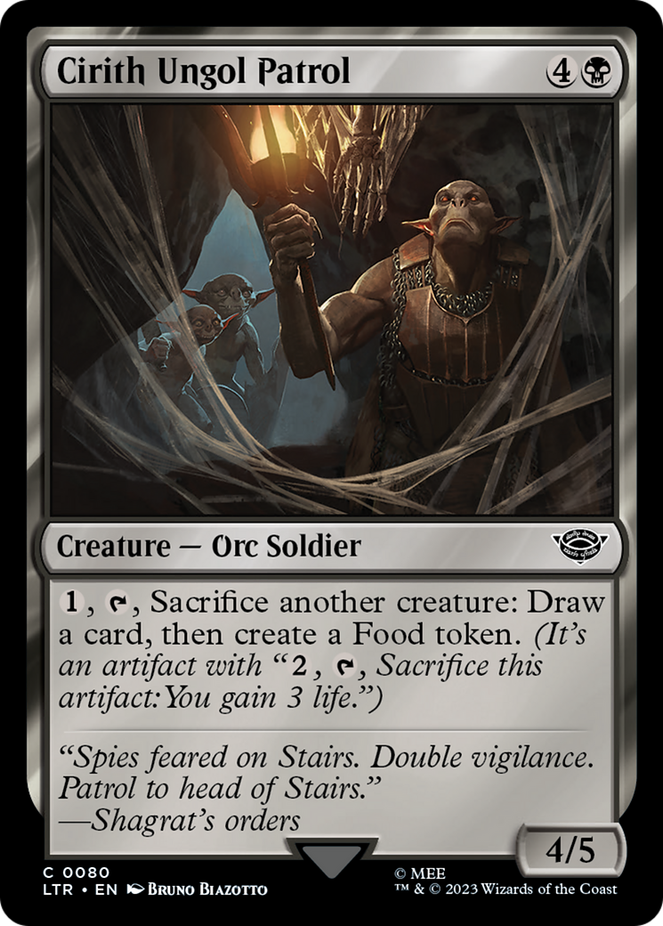 Cirith Ungol Patrol (LTR-080) [The Lord of the Rings: Tales of Middle-earth] Foil MTG Single Wizards of the Coast