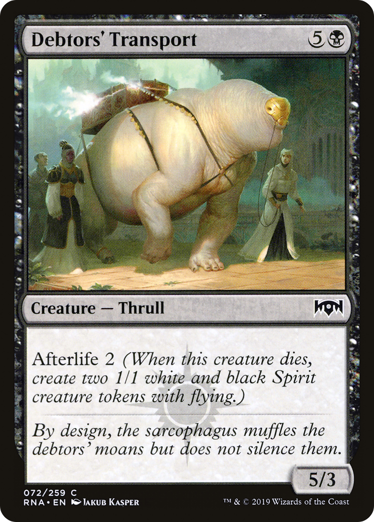 Debtors' Transport (RNA-072) [Ravnica Allegiance] MTG Single Wizards of the Coast