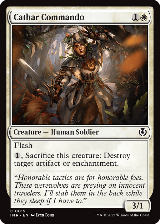 Cathar Commando (INR-015) [Innistrad Remastered] Foil MTG Single Wizards of the Coast