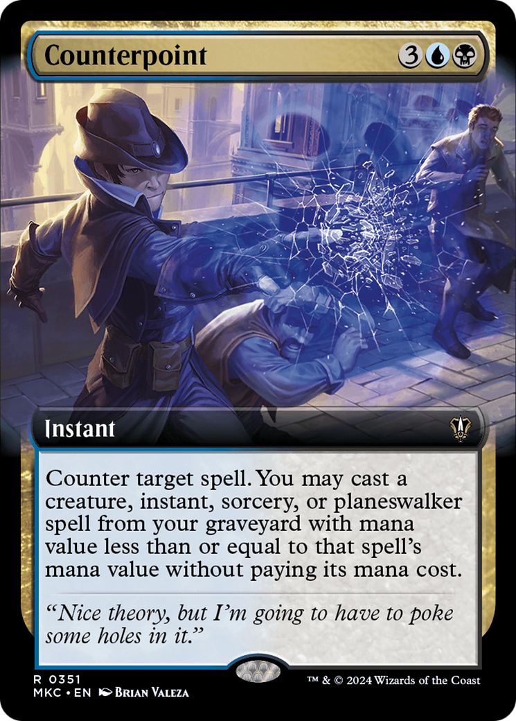Counterpoint (MKC-351) [Murders at Karlov Manor Commander] (Extended Art) MTG Single Wizards of the Coast