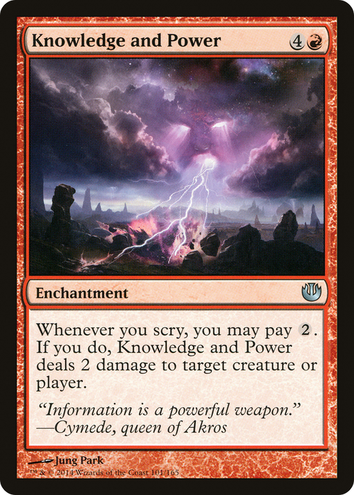 Knowledge and Power (JOU-101) [Journey into Nyx] MTG Single Wizards of the Coast