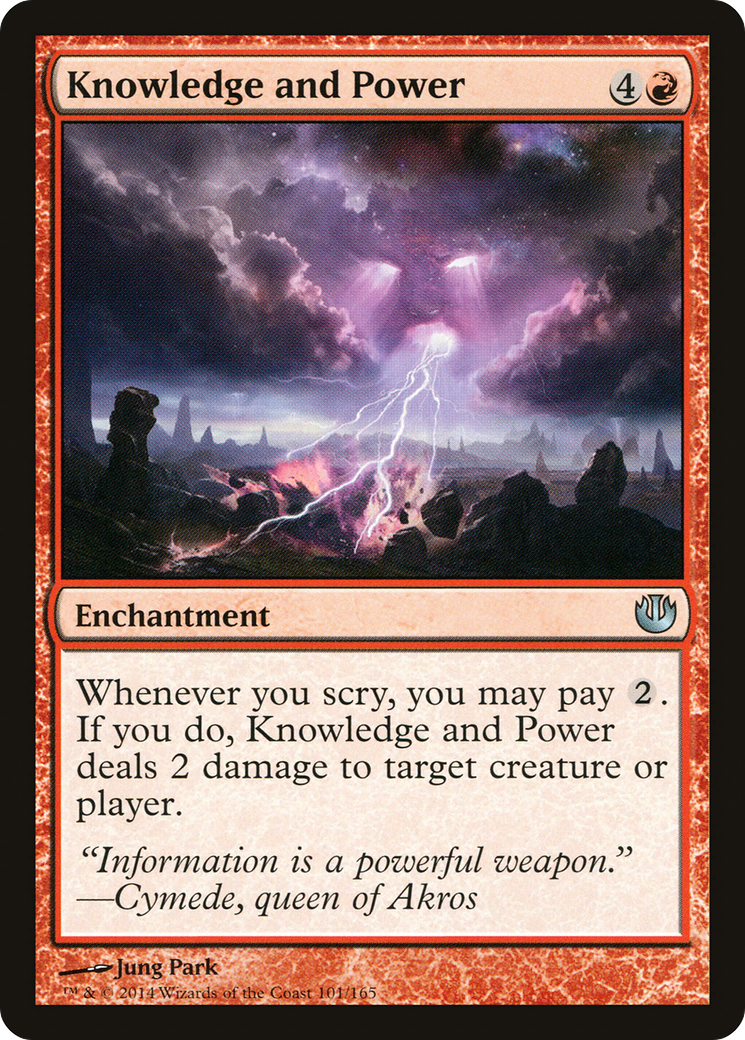Knowledge and Power (JOU-101) [Journey into Nyx] Foil MTG Single Wizards of the Coast