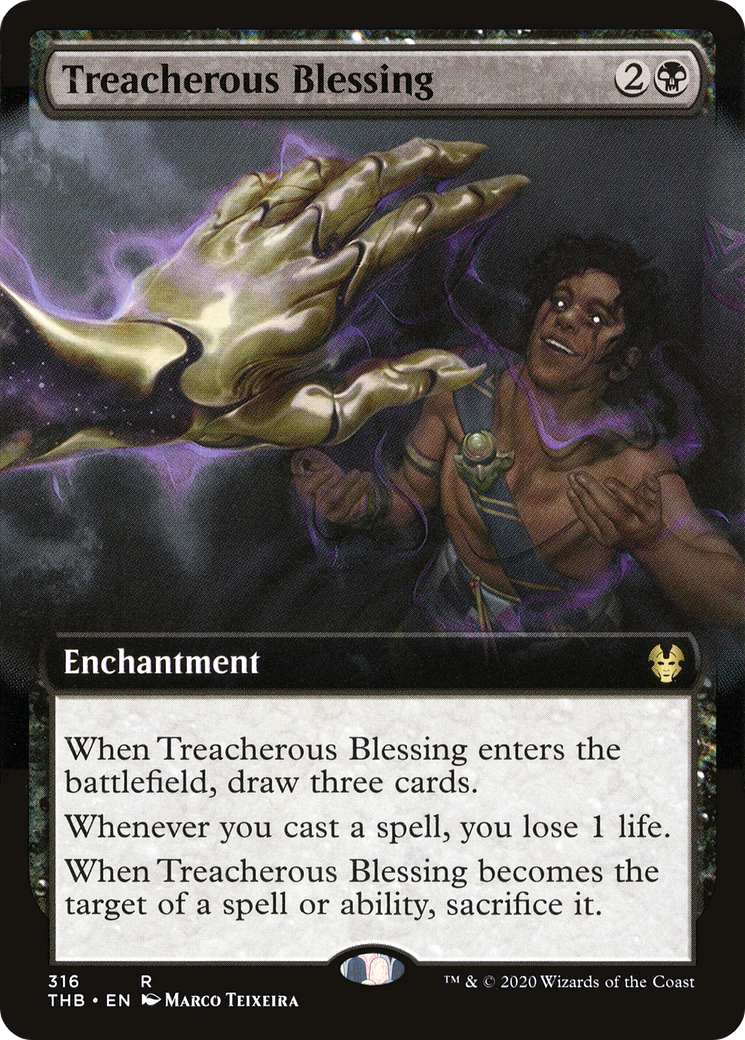 Treacherous Blessing (THB-316) [Theros Beyond Death] (Extended Art) MTG Single Wizards of the Coast