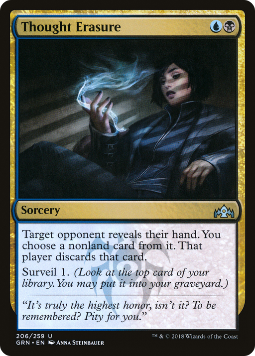 Thought Erasure (GRN-206) [Guilds of Ravnica] MTG Single Wizards of the Coast
