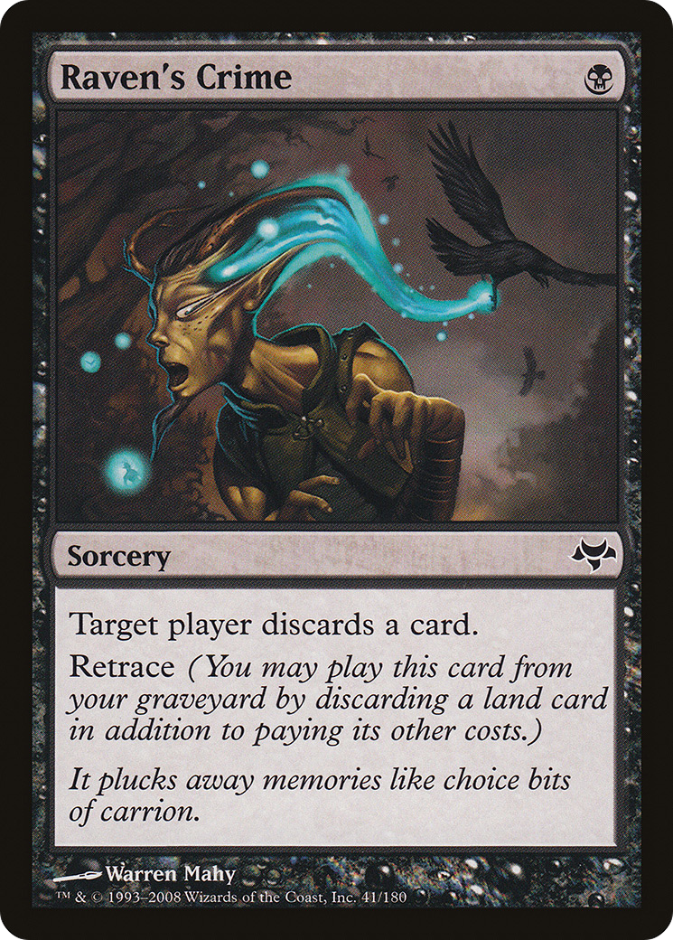 Raven's Crime (EVE-041) [Eventide] Foil MTG Single Wizards of the Coast