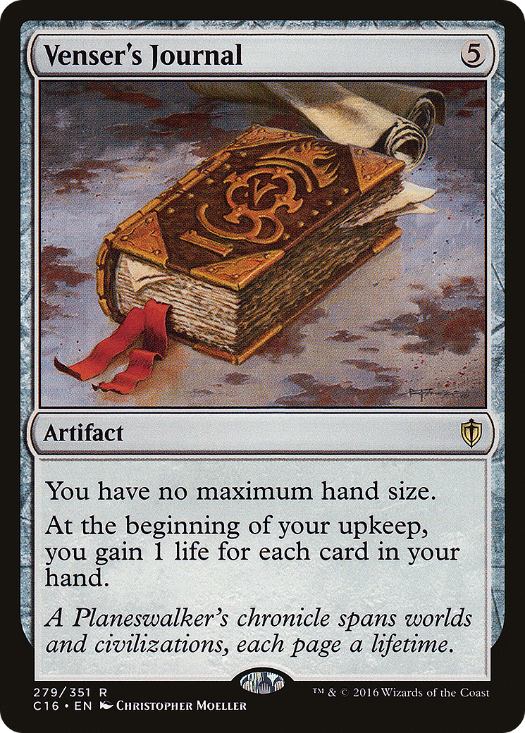 Venser's Journal (C16-279) [Commander 2016] MTG Single Wizards of the Coast