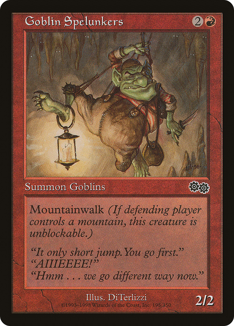 Goblin Spelunkers (USG-195) [Urza's Saga] MTG Single Wizards of the Coast
