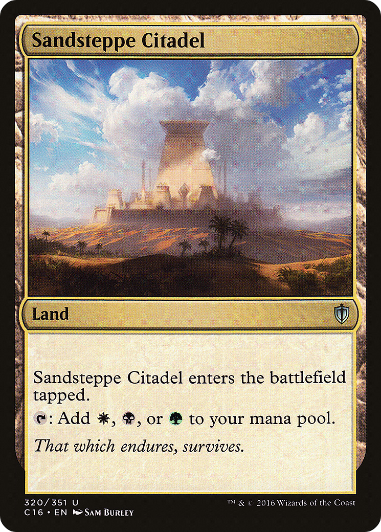 Sandsteppe Citadel (C16-320) [Commander 2016] MTG Single Wizards of the Coast