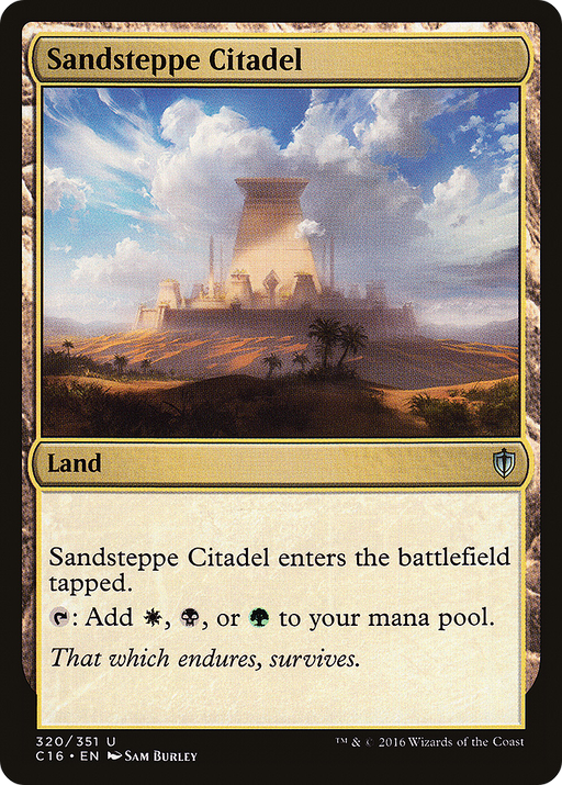 Sandsteppe Citadel (C16-320) [Commander 2016] MTG Single Wizards of the Coast