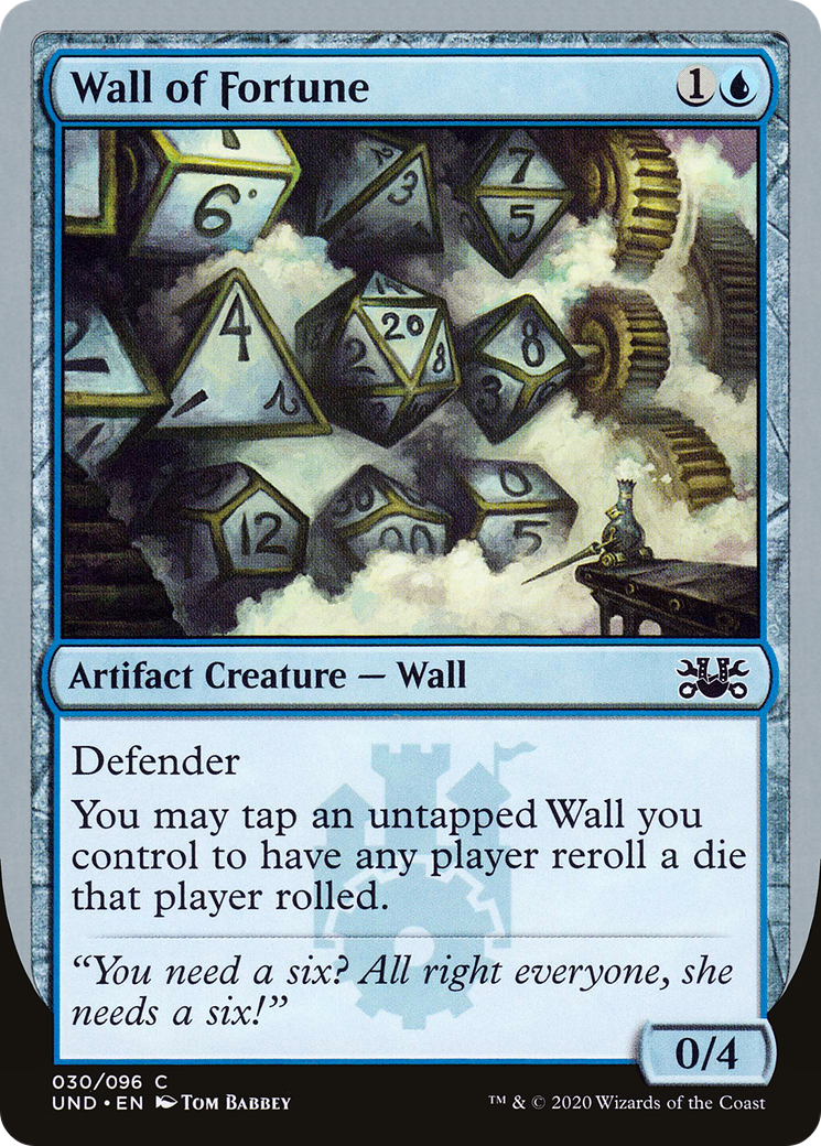 Wall of Fortune (UND-030) [Unsanctioned] MTG Single Wizards of the Coast