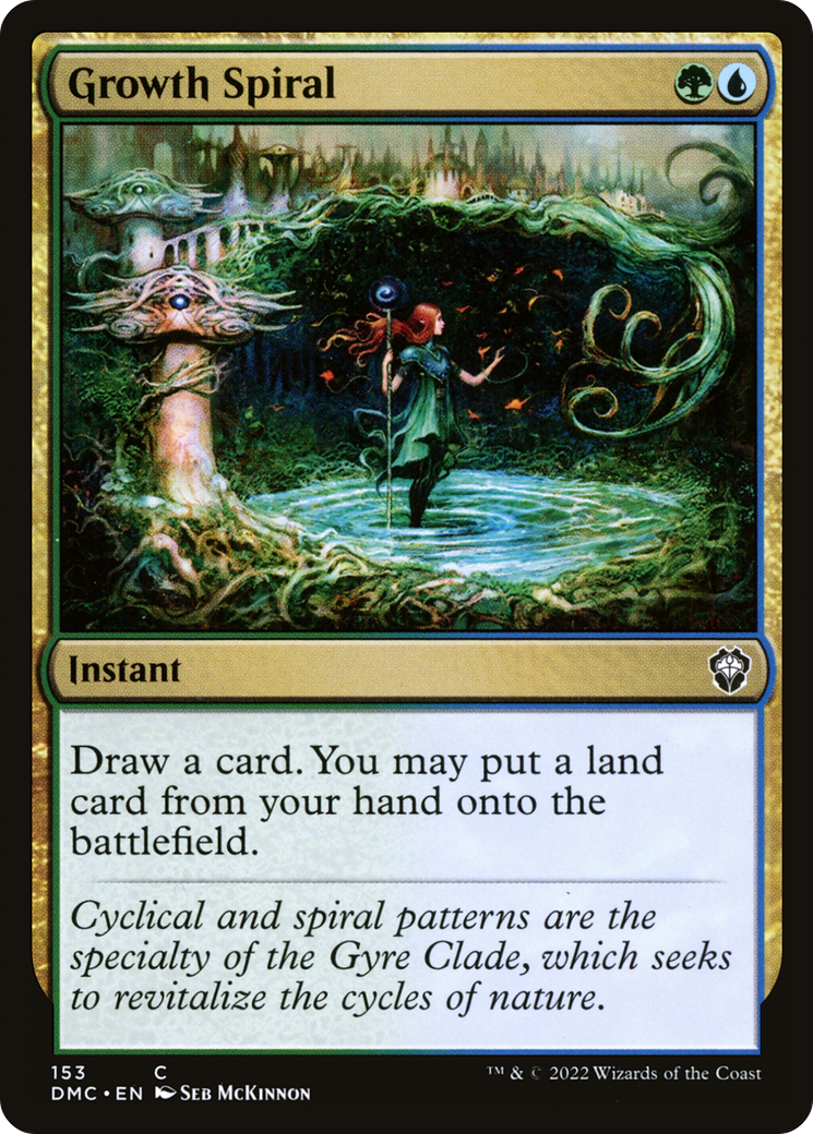 Growth Spiral (DMC-153) [Dominaria United Commander] MTG Single Wizards of the Coast