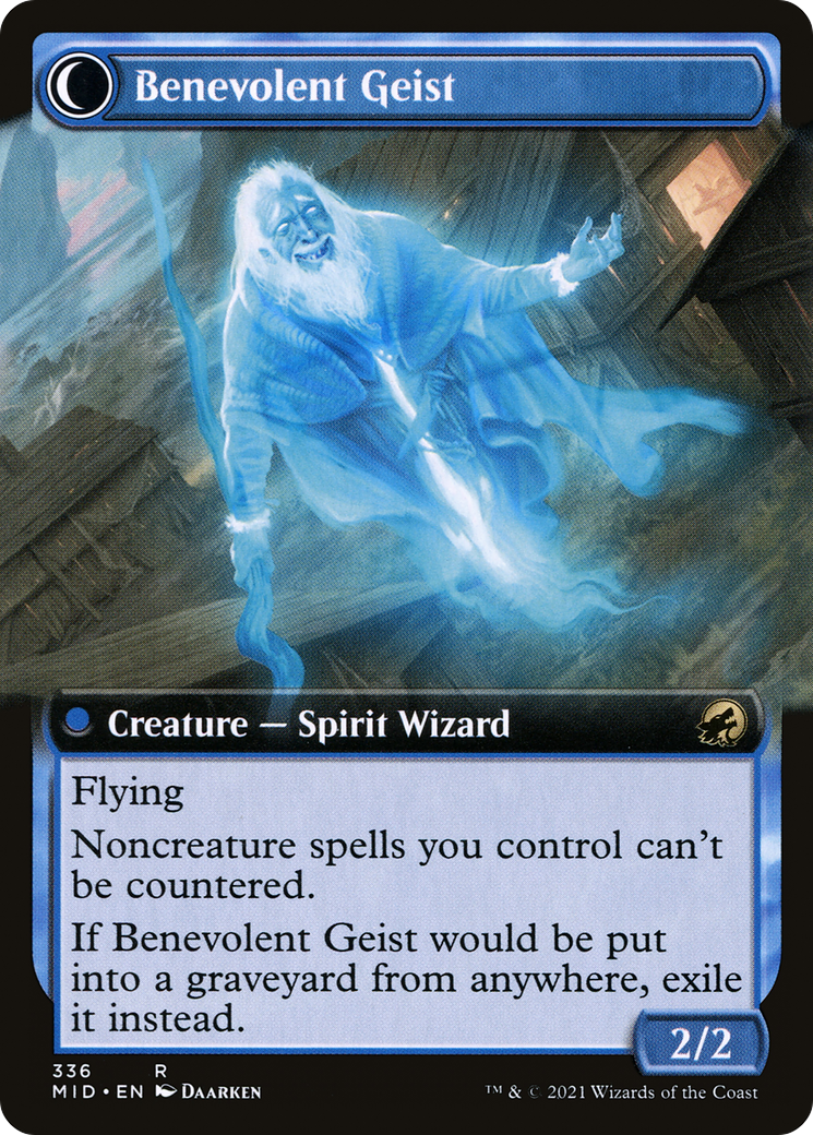 Malevolent Hermit (MID-336) [Innistrad: Midnight Hunt] (Extended Art) MTG Single Wizards of the Coast